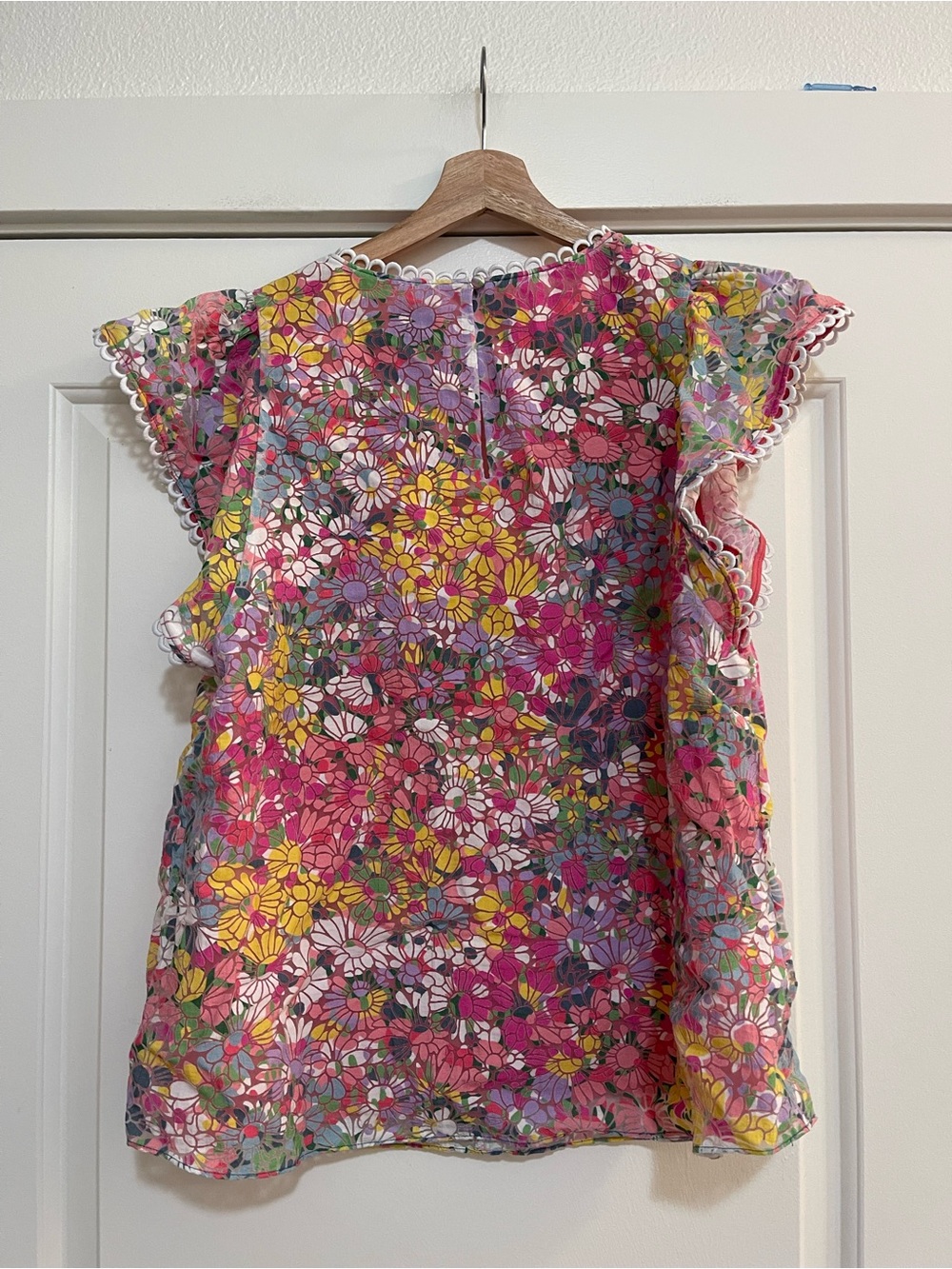 Kate Spade Mainline Floral Dots Burnout Blouse - Picture 3 of 5